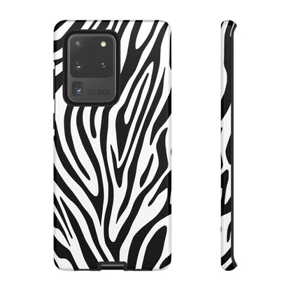 Classic Monochrome Tiger Print Phone Case