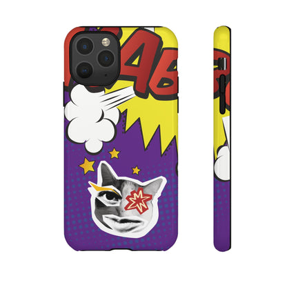 Bold Purple Pop Art Cat Phone Case - Purple Phone Case - iPhone 11 Pro / Glossy