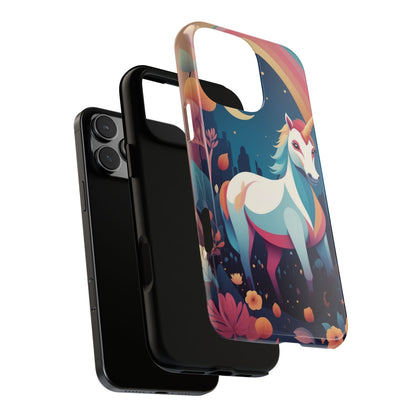 Stylised Unicorn & Rainbow Design Phone Case - Multicolor Phone Case