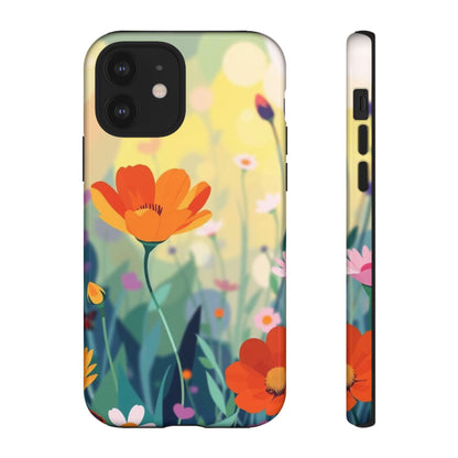 Pop Art Style Wildflower Design Phone Case - Multicolor Phone Case - iPhone 12 / Glossy