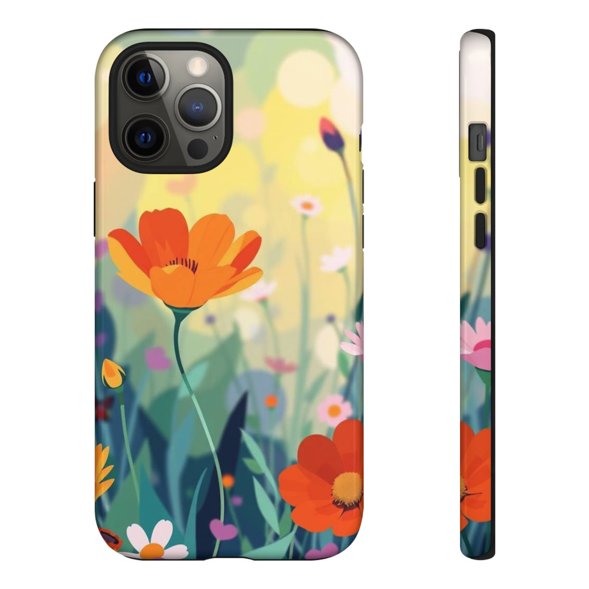 Pop Art Style Wildflower Design Phone Case - Multicolor Phone Case - iPhone 12 Pro Max / Glossy