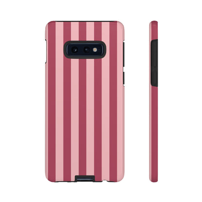 Samsung Galaxy S10E / Glossy Phone Case - ’Pink Stripe Pattern’ Phone Case