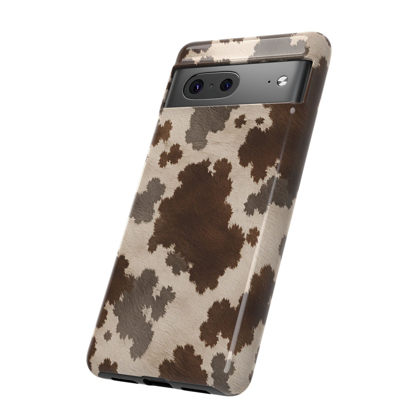 Stylish Mocha Cow Print Phone Case