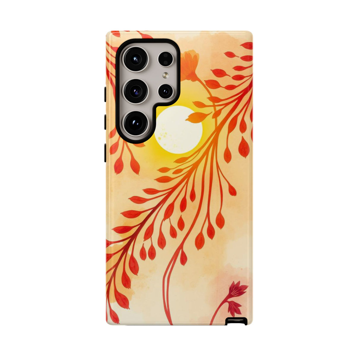 Boho Chic Watercolour Sunset Design Phone Case - Multicolor Phone Case - Samsung Galaxy S24 Ultra / Glossy