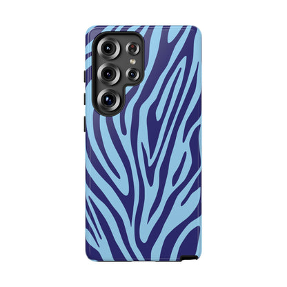 Boutique Sky Blue Tiger Print Phone Case