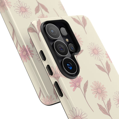 Pretty Blush Daisy Pattern Phone Case