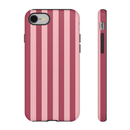 iPhone 8 / Glossy Phone Case - ’Pink Stripe Pattern’ Phone Case