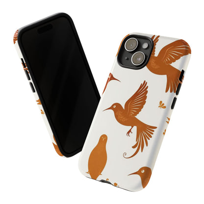 Abstract Bird Pattern Phone Case - Multicolor Phone Case