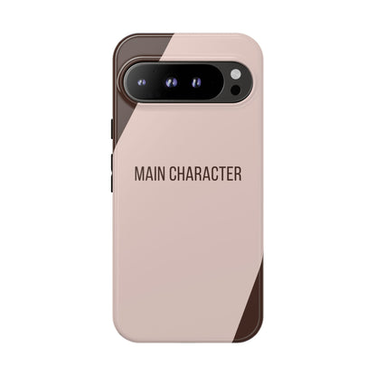 Google Pixel 9 Pro XL / Glossy Phone Case - Sassy Statement Case ’Main Character’ in Pink & Brown