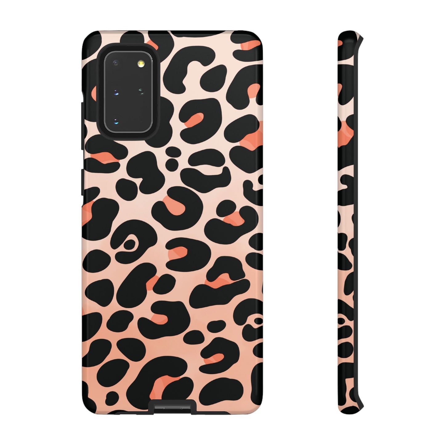Elegant Peach Leopard Print Phone Case