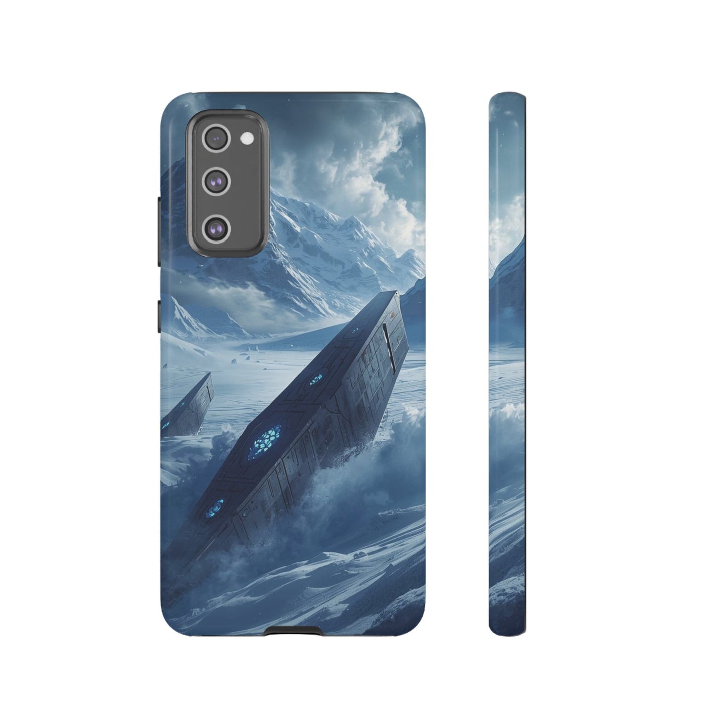 Samsung Galaxy S20 FE / Glossy Phone Case - Frozen Alien Wreckage Sci-fi Phone Case