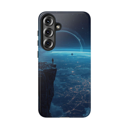 Samsung Galaxy S25 Plus / Glossy Phone Case - Orbital Ring Horizon Sci-fi Phone Case