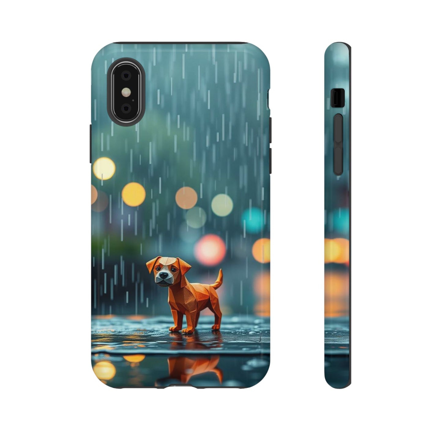 iPhone XS / Glossy Phone Case - Origami ’Soggy Dog’ Design Phone Case