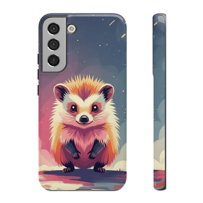 Samsung Galaxy S22 Plus / Glossy Phone Case - Stylised Hedgehog Design Phone Case