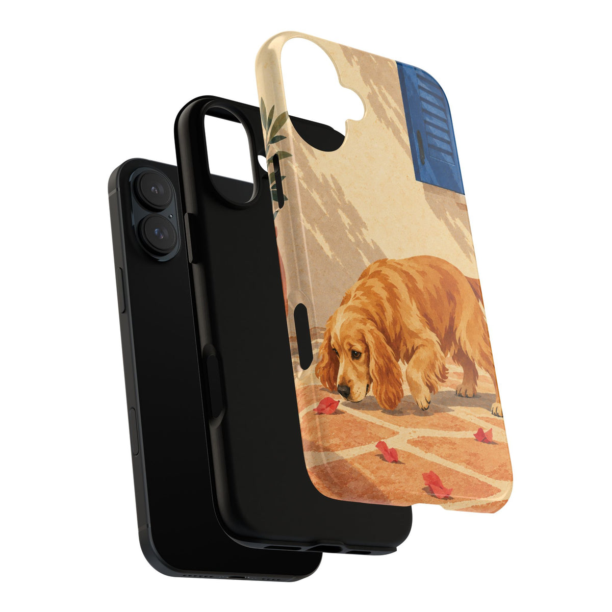 Cocker Spaniel Scent Trail Phone Case - Multicolor Phone Case