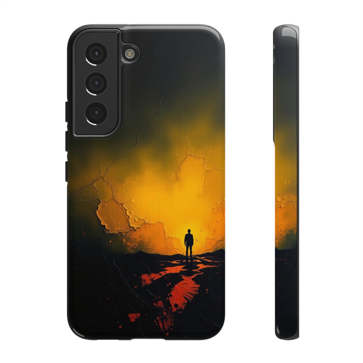 Samsung Galaxy S22 / Glossy Phone Case - Acrylic Mysterious Figure Phone Case