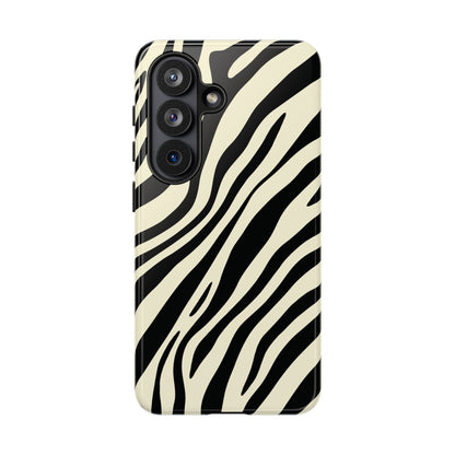 Modern Neutral Zebra Print Phone Case