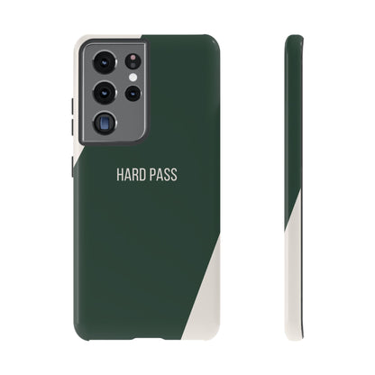 Samsung Galaxy S21 Ultra / Glossy Phone Case - Sassy Statement Case ’Hard Pass’ in Green & White