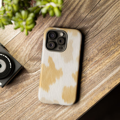 Golden Honey Cow Print Phone Case