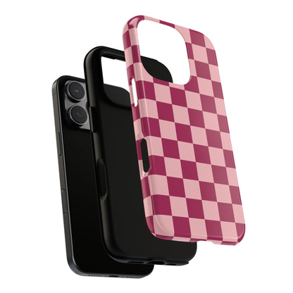 Phone Case - ’Pink Checkered Pattern’ Phone Case