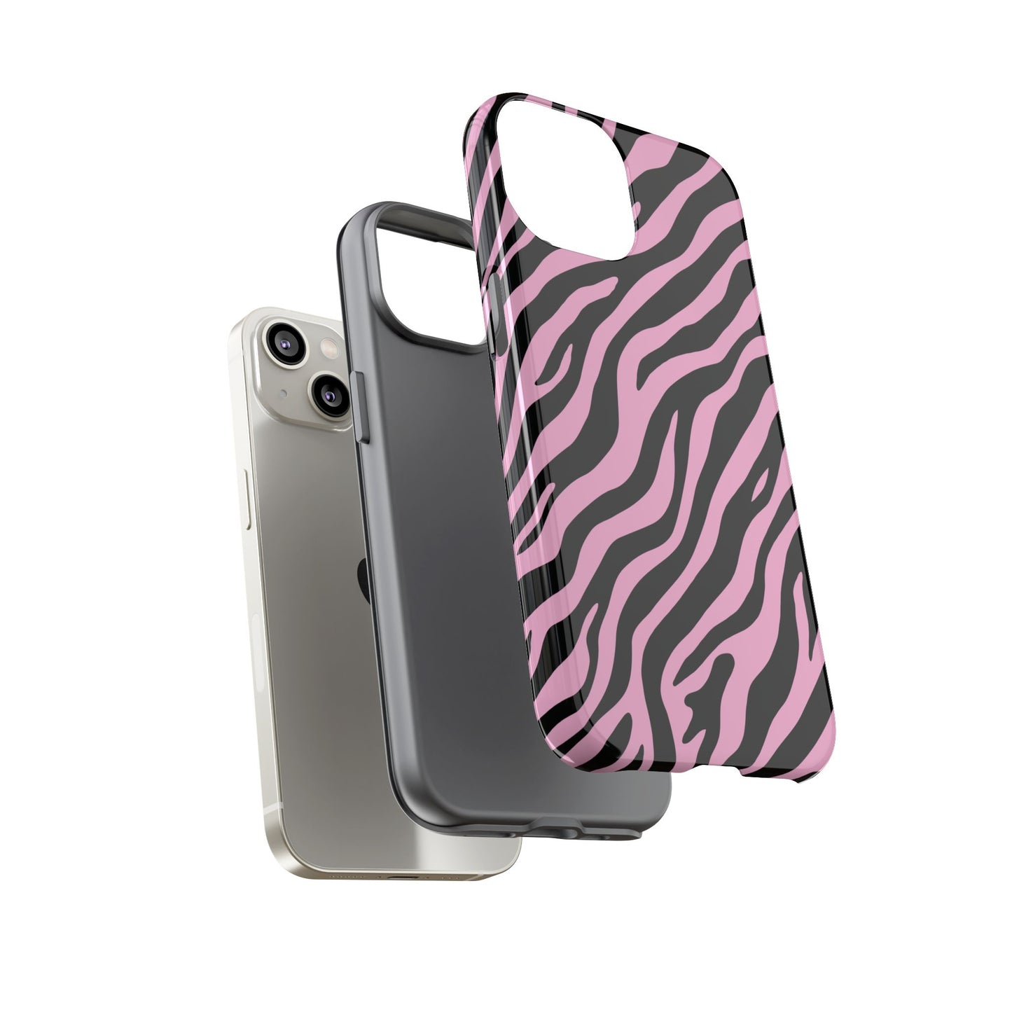 Stylish Blush Zebra Print Phone Case