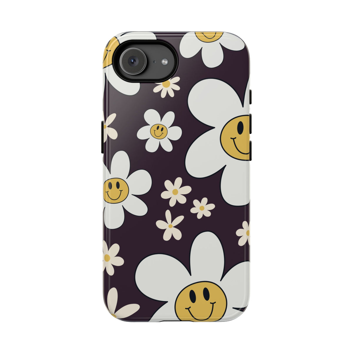 Fun Retro Daisy Pattern with Purple Background Phone Case - Purple Phone Case - iPhone 17e / Glossy