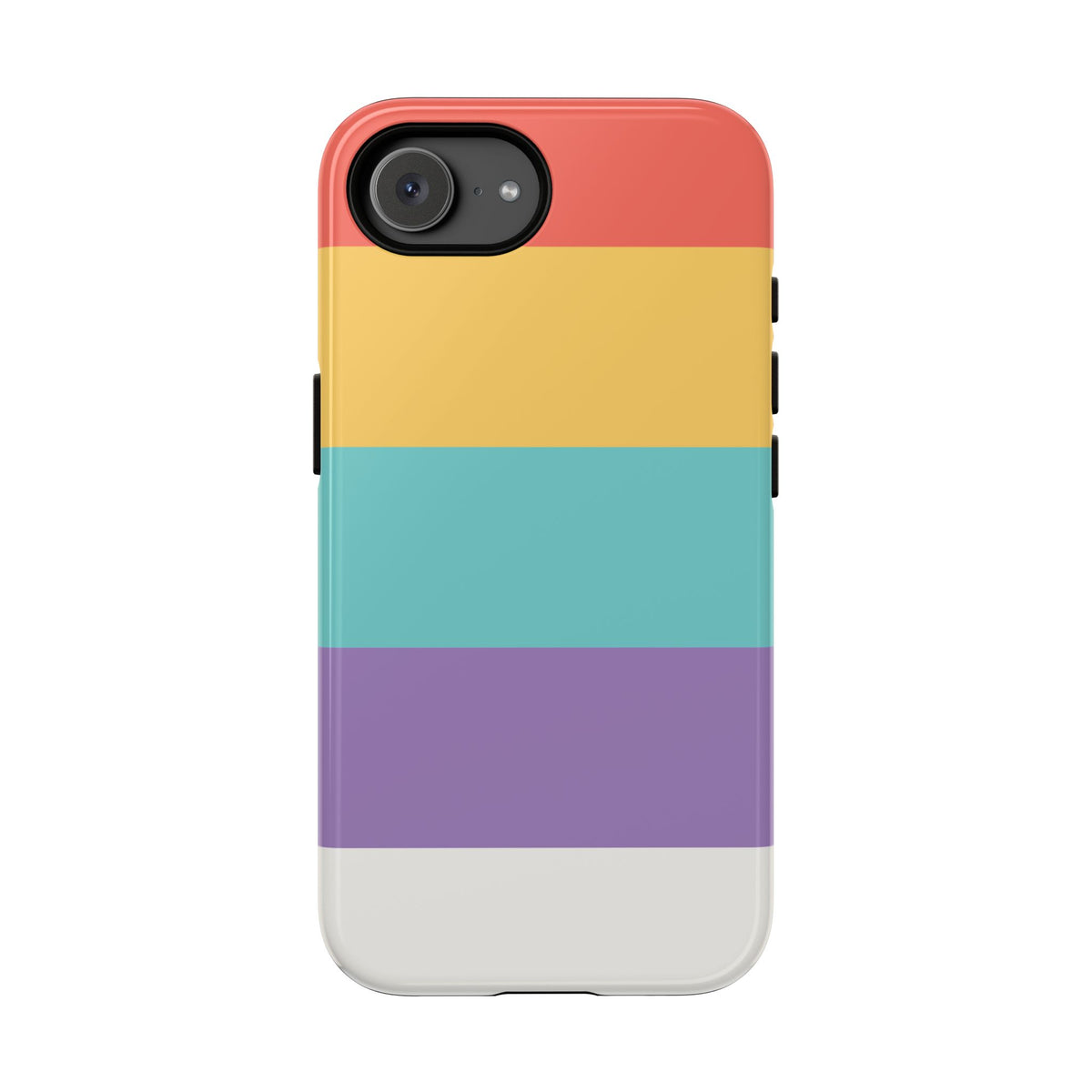 Pastel Rainbow Stripe Pattern Phone Case - Phone Case - iPhone 17e / Glossy