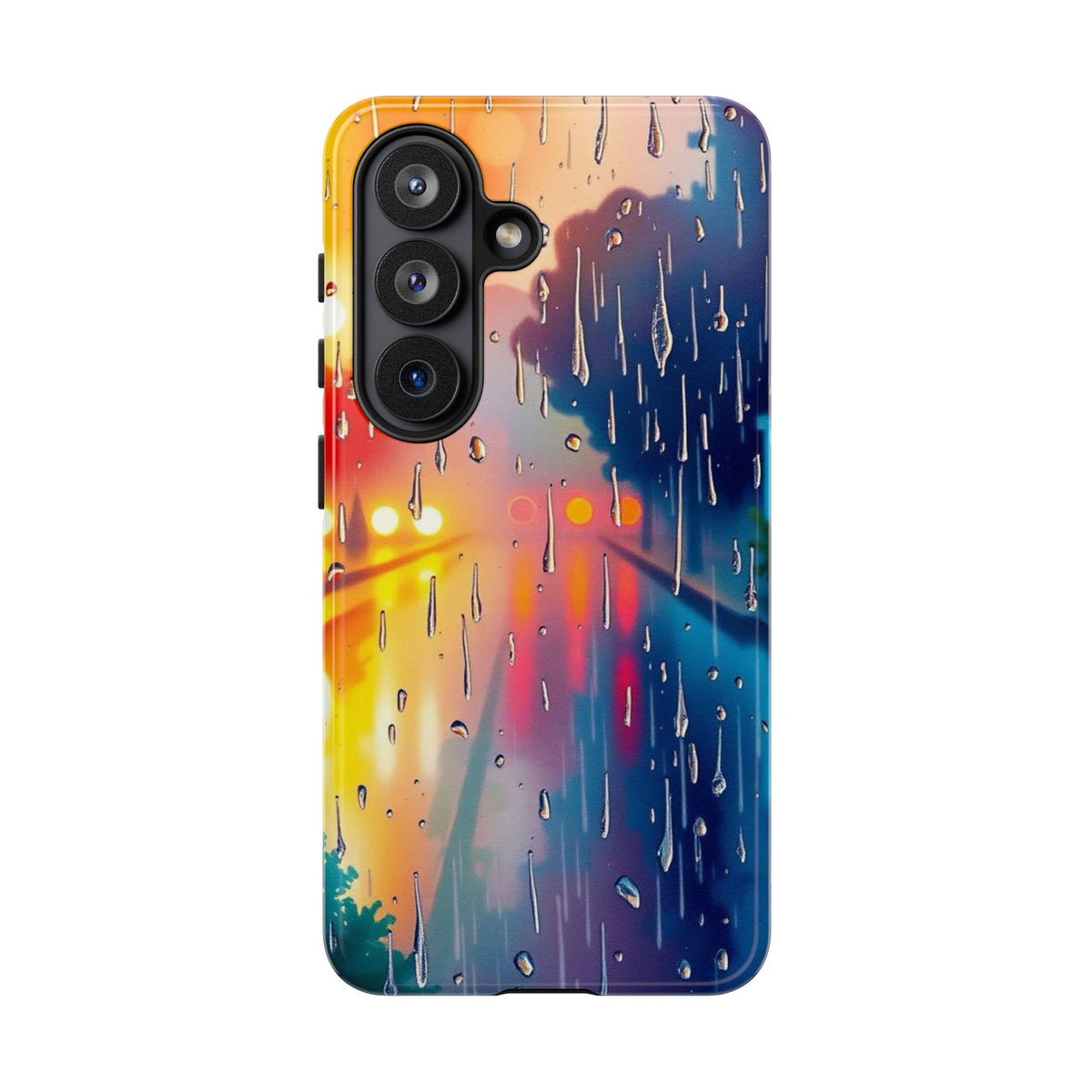 Electric Rain Watercolour Design Phone Case - Multicolor Phone Case - Samsung Galaxy S26 / Glossy