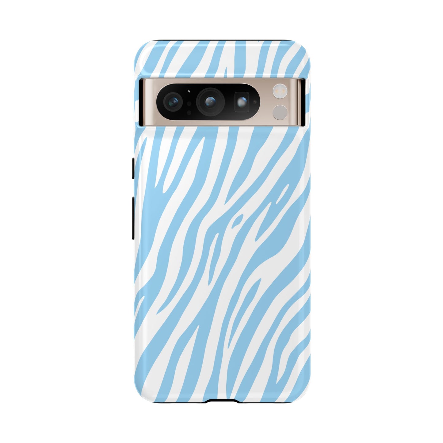 Sky Blue Tiger Print Phone Case