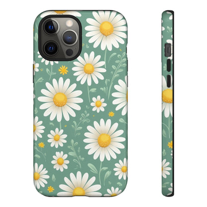 iPhone 12 Pro Max / Glossy Phone Case - Daisies Floral Pattern 1 Phone Case