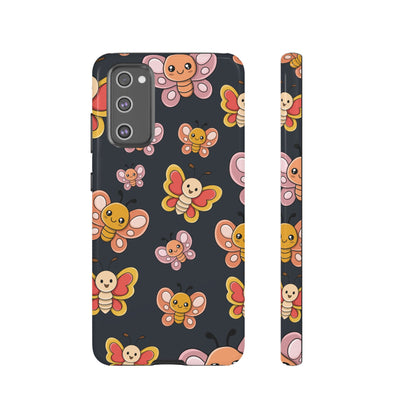 Grey Butterfly Sticker Design Phone Case - Grey Phone Case - Samsung Galaxy S20 FE / Glossy