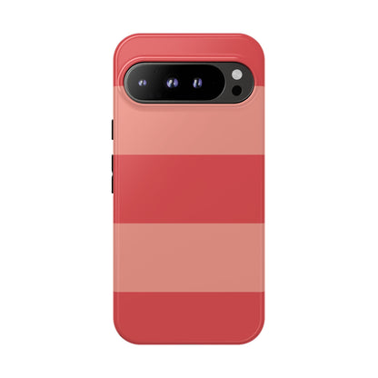 Pink Horizontal Stripe Pattern Phone Case - Pink Phone Case - Google Pixel 9 Pro XL / Glossy