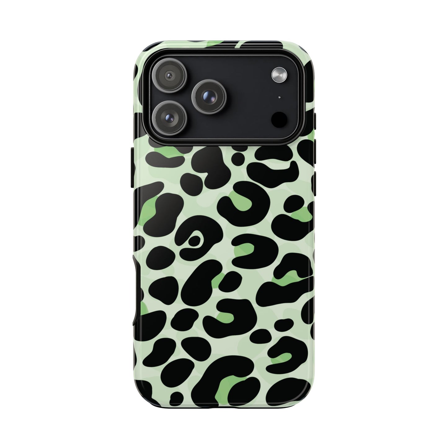 Chic Sage Leopard Print Phone Case