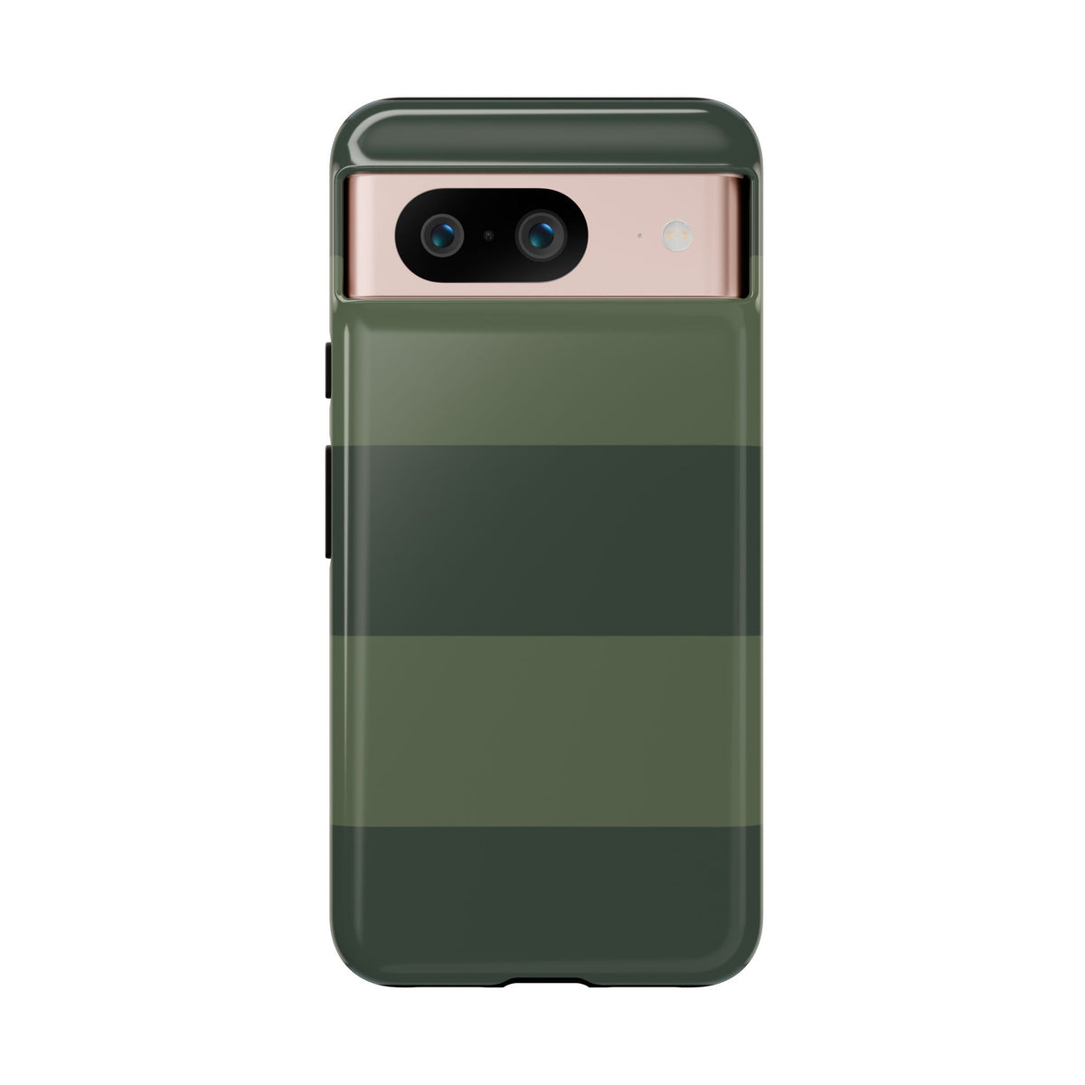 Green Horizontal Stripe Pattern Phone Case - Green Phone Case - Google Pixel 8 / Glossy