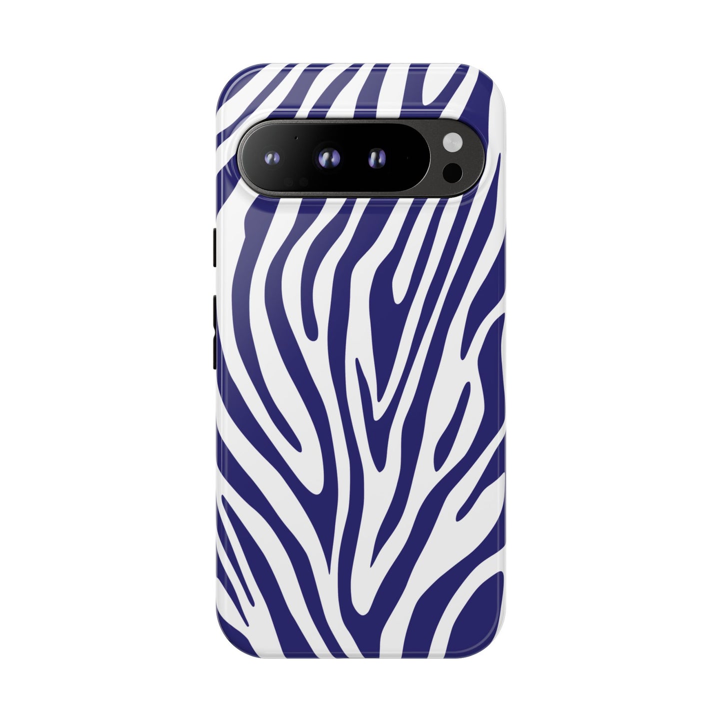 Graphic Blue Tiger Print Phone Case