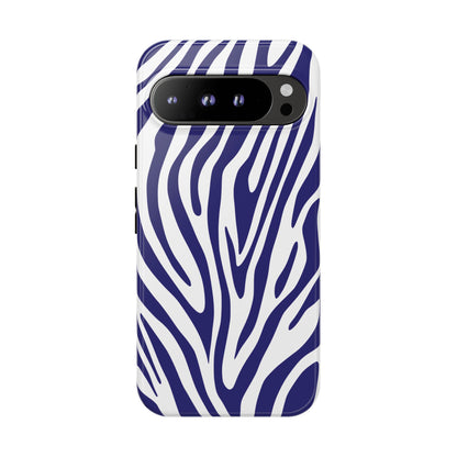 Graphic Blue Tiger Print Phone Case