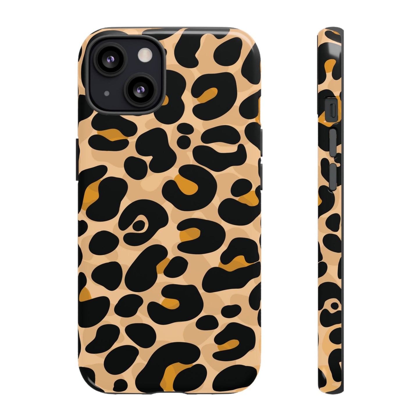 Stylish Mocha Leopard Print Phone Case