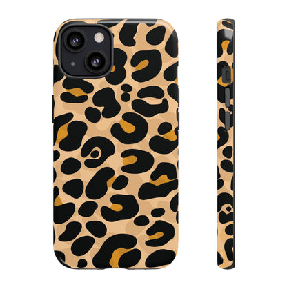Stylish Mocha Leopard Print Phone Case