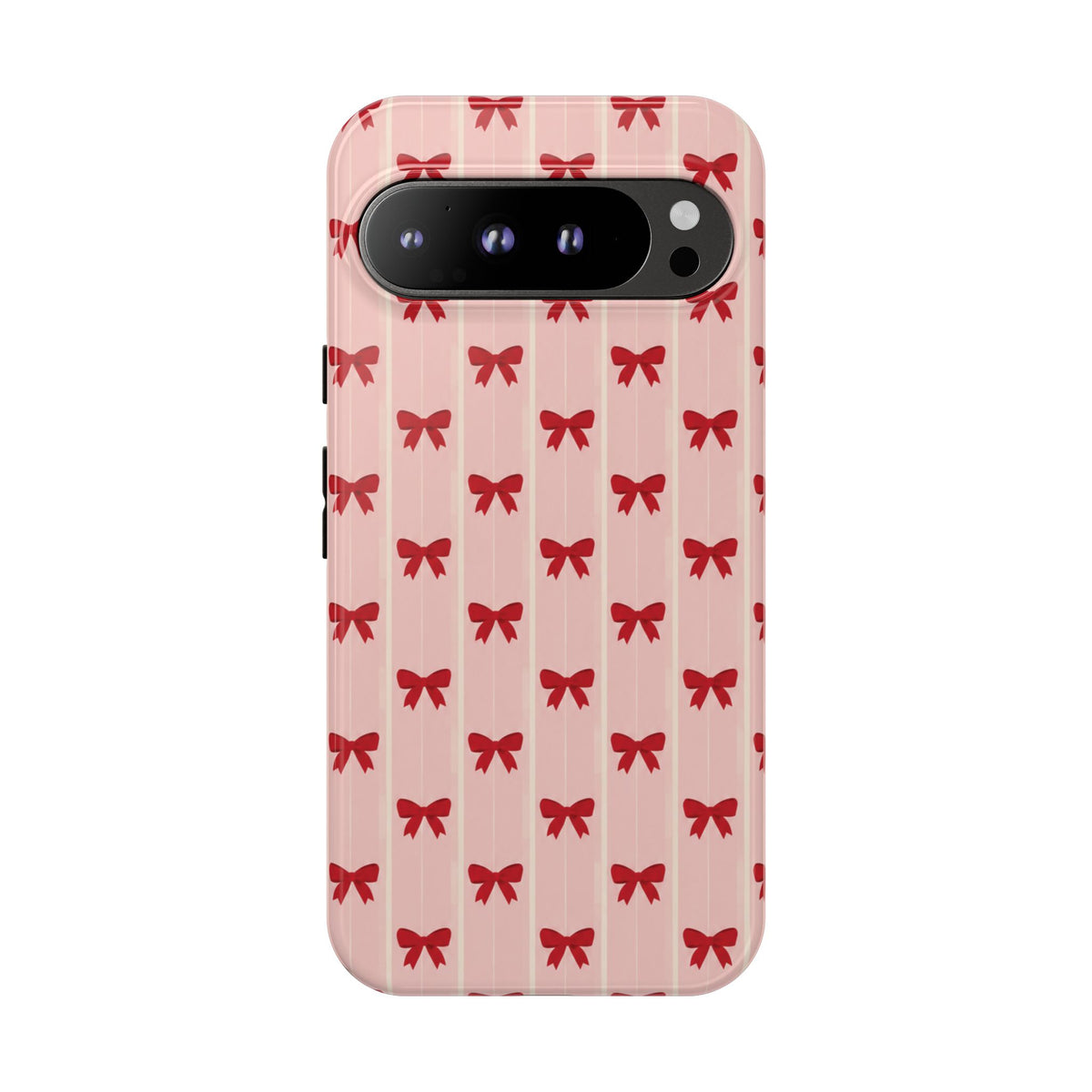 Retro Cherry Red Bow Pattern Phone Case