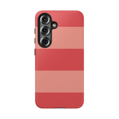 Pink Horizontal Stripe Pattern Phone Case - Pink Phone Case - Samsung Galaxy S25 / Glossy