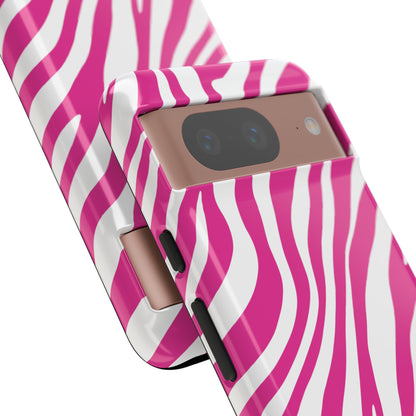 Modern Hot Pink Zebra Print Phone Case
