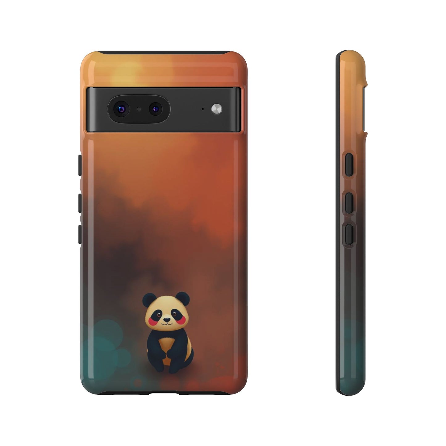 Google Pixel 7 / Glossy Phone Case - Cute Colourful Panda Design Phone Case