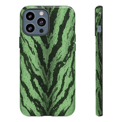 Sage Tiger Print Phone Case