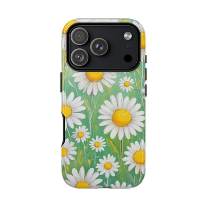 iPhone 17 Pro / Glossy Phone Case - Daisies Floral Pattern 4 Phone Case