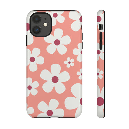 iPhone 11 / Glossy Phone Case - Cute Pink Daisy Pattern #2 Phone Case