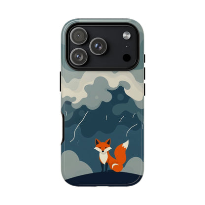iPhone 17 Pro / Glossy Phone Case - Stormy Fox Design Phone Case
