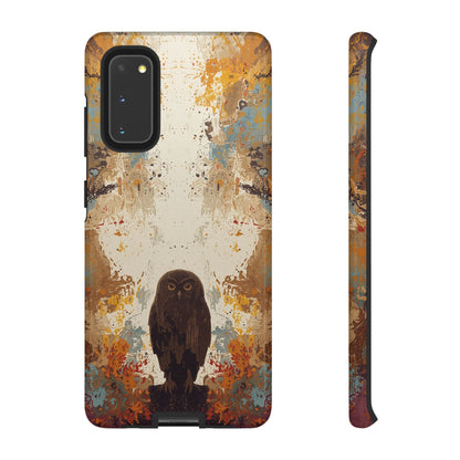 Abstract Owl Design Phone Case