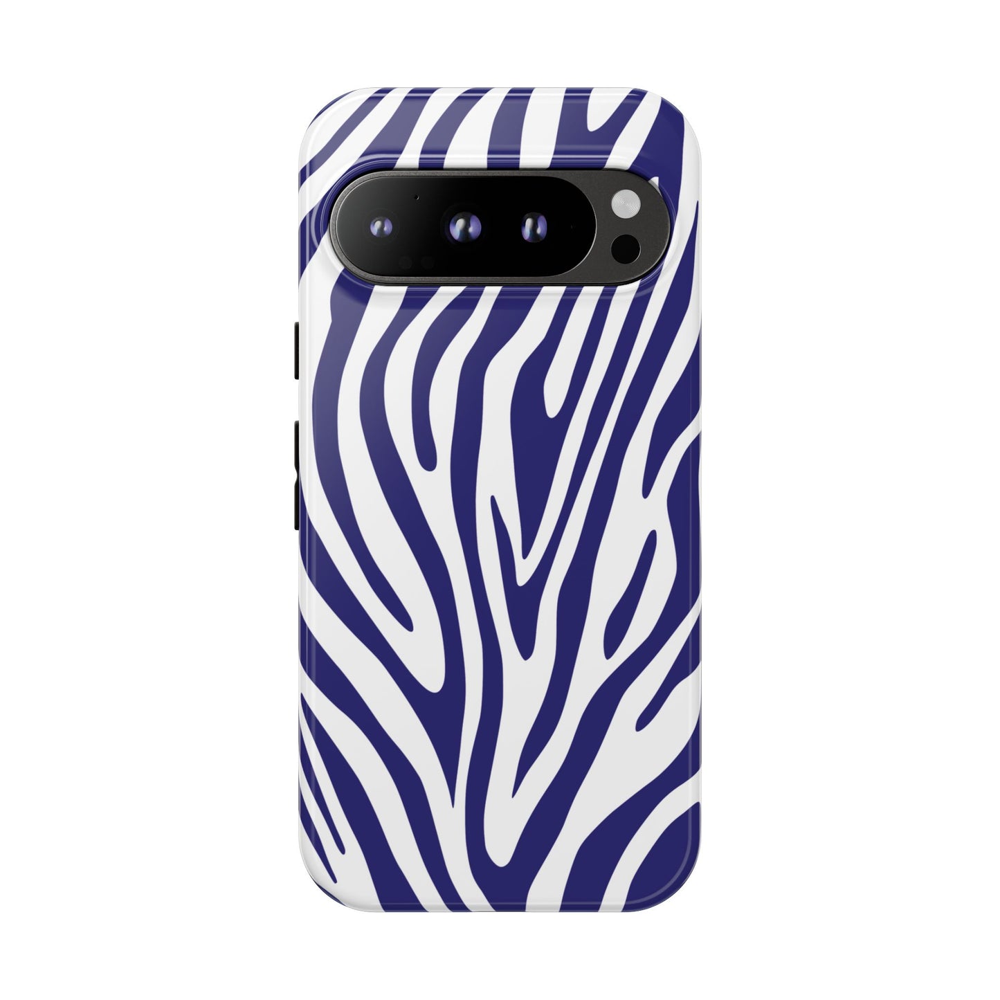 Graphic Blue Tiger Print Phone Case