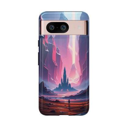 Google Pixel 8 / Glossy Phone Case - Alien Fortress Design Phone Case
