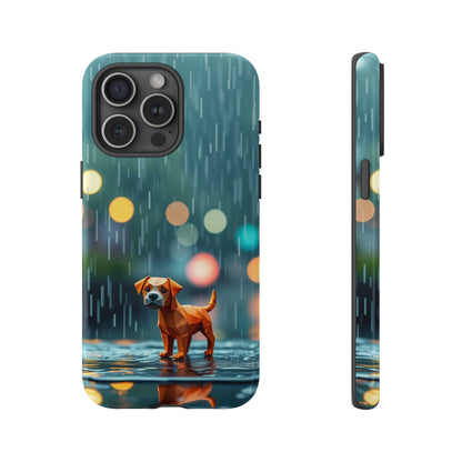 iPhone 15 Pro Max / Glossy Phone Case - Origami ’Soggy Dog’ Design Phone Case
